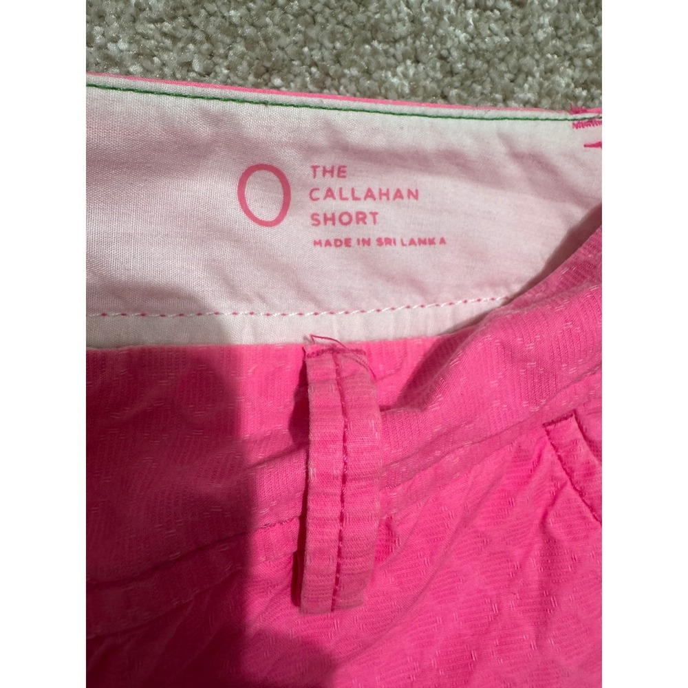 Lilly Pulitzer The Callahan Short Neon Pink Textured Jacquard Size 0 Womens - Picture 6 of 10
